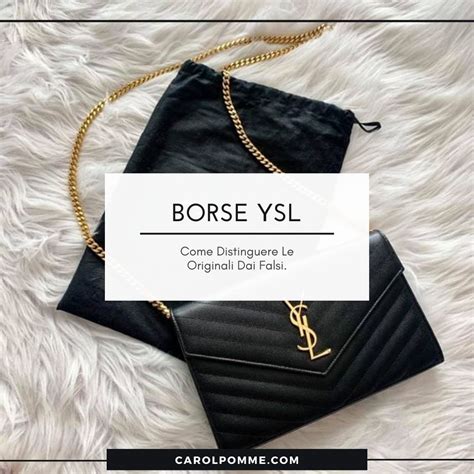 come capire se una borsa e originale ysl|Guida pratica: scopri come riconoscere .